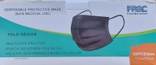 جعبه 50 عددی ماسک مشکی وارداتی FR&C
